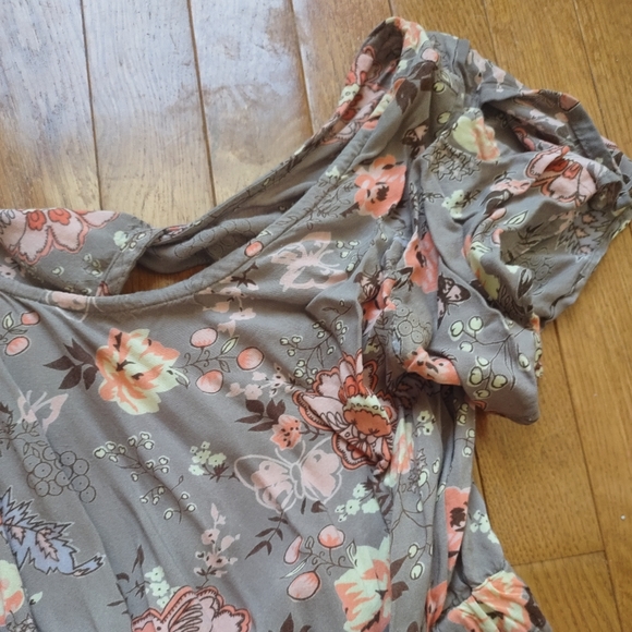 Angie Brand Floral Midi Pocket Dress, Size Medium - Picture 3 of 4